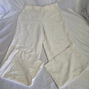 Worthington Women's White Wide Leg Dress Slacks (8)   Read READ : , 4- Front poc